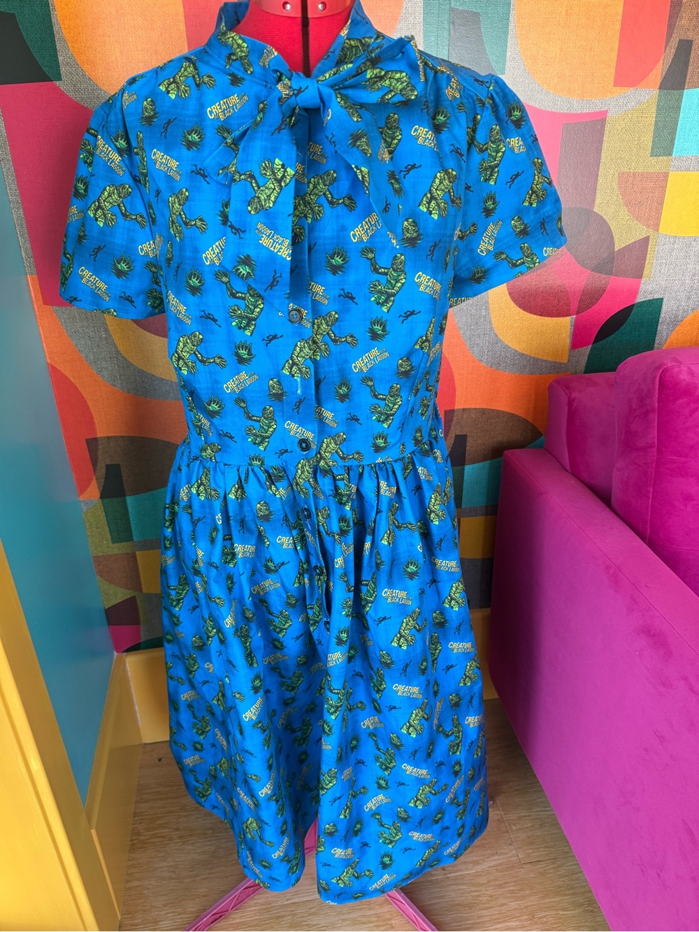 Unique Vintage Creature from the Black Lagoon Dress XL Excellent condition